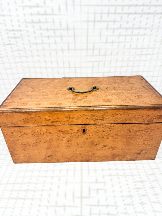 Antique 19th Century Birdseye Maple Lap Desk
