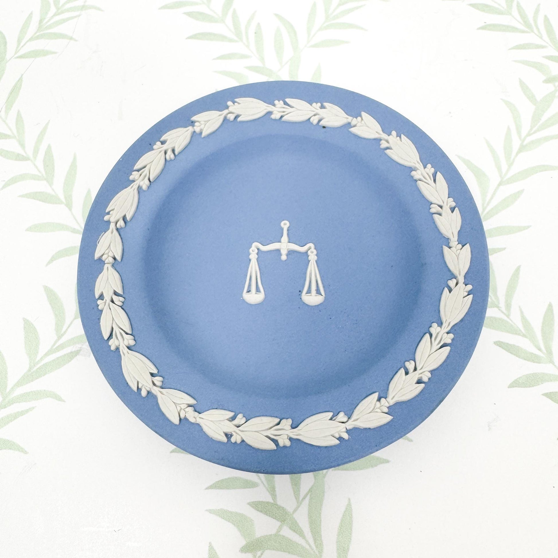 Vintage Wedgwood Jasperware Plate, Libra