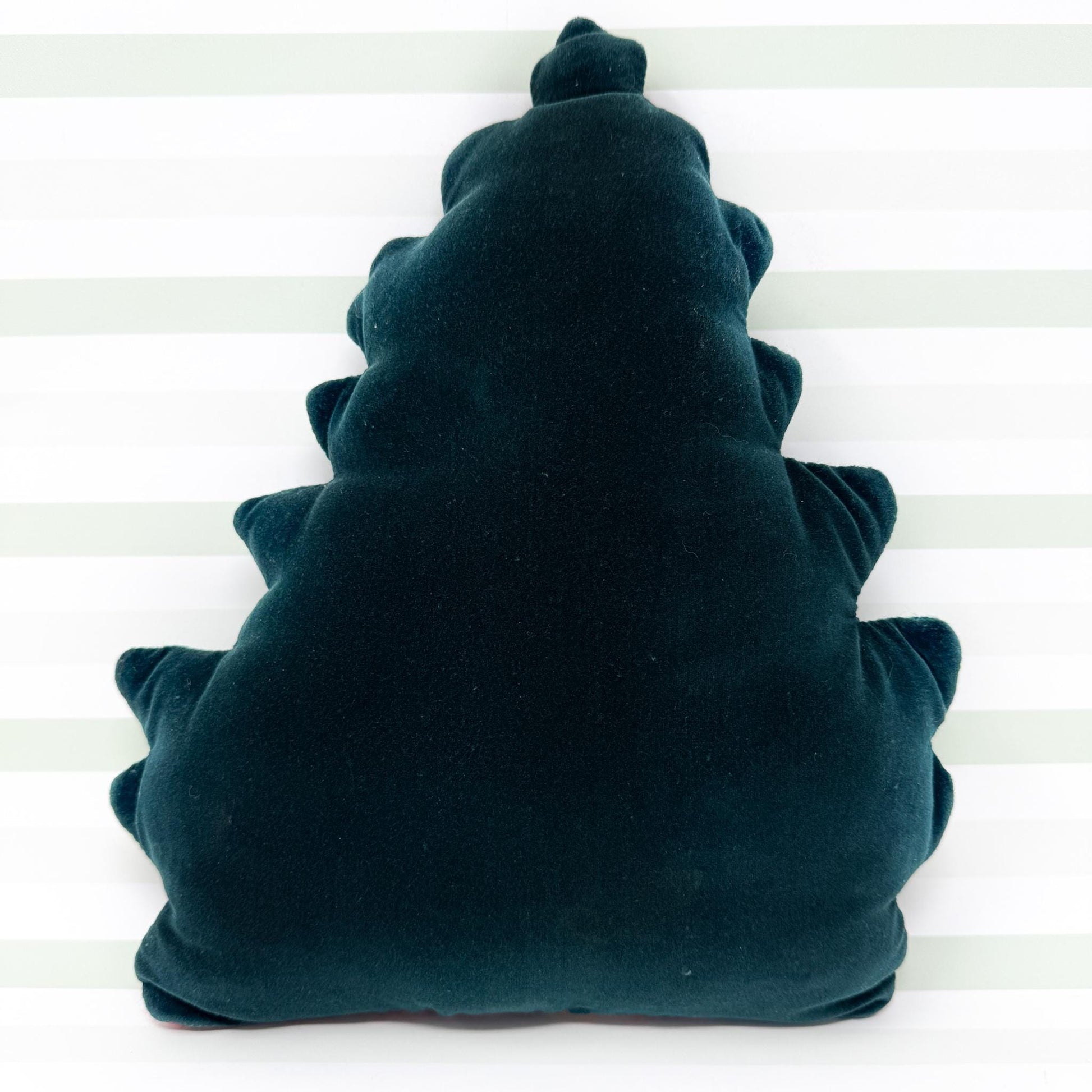 Vintage Christmas Needlepoint Pillow, Christmas Tree