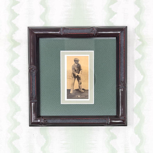 Framed Vintage Golf Cigarette Card, c. 1988