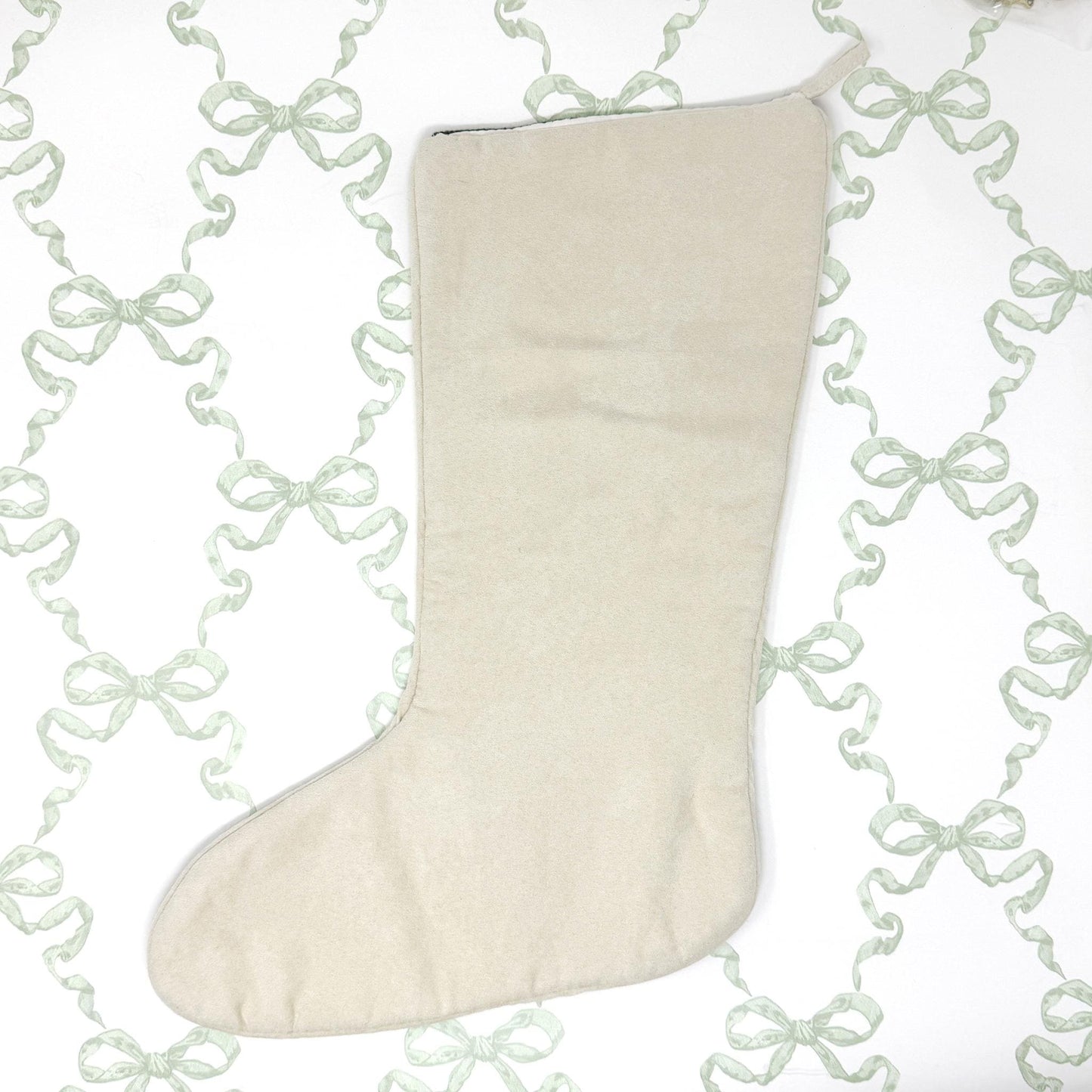 Vintage Needlepoint Dog Christmas Stocking, Golden Retriever