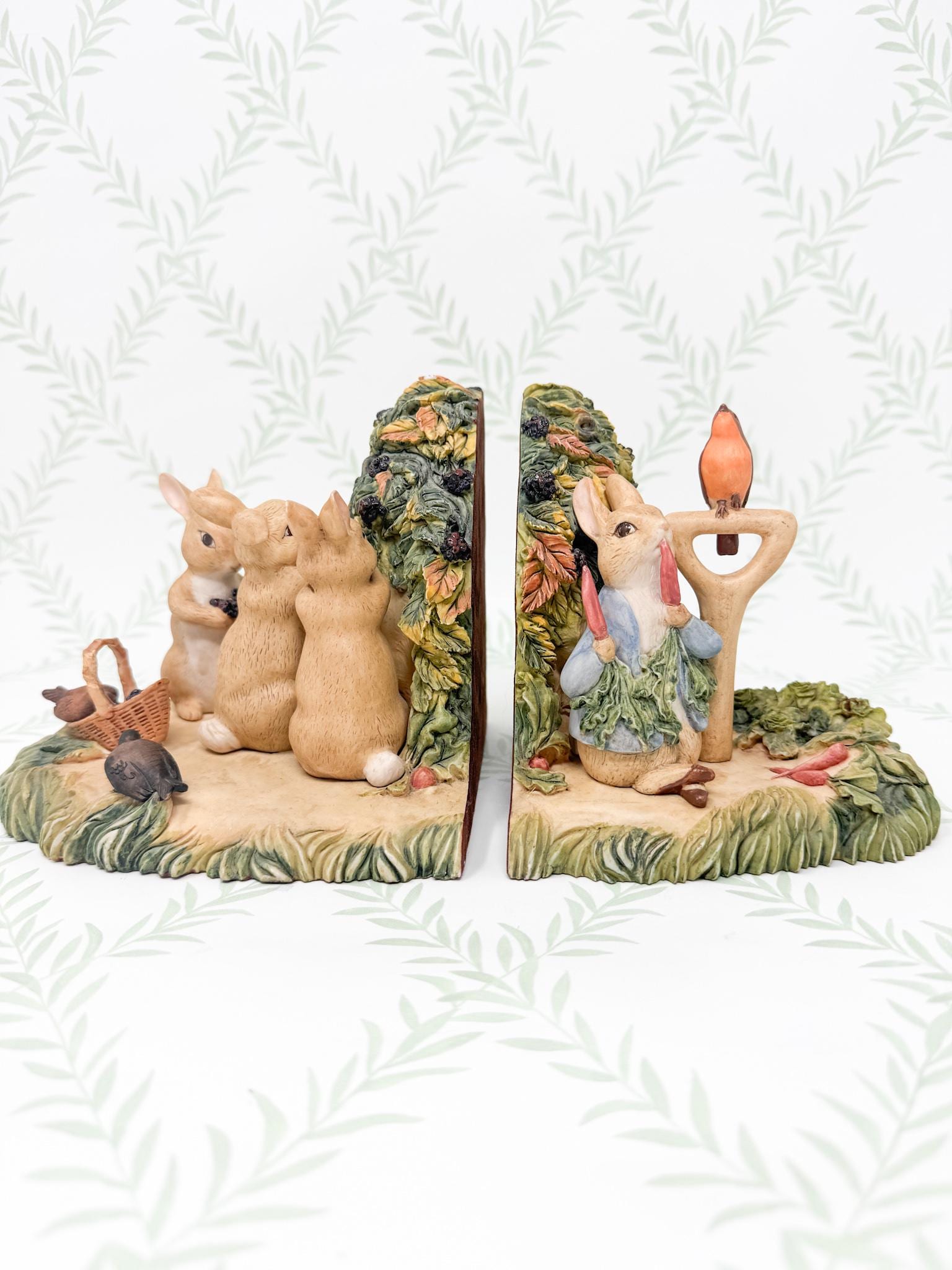 Vintage Peter Rabbit Charpente Bookends