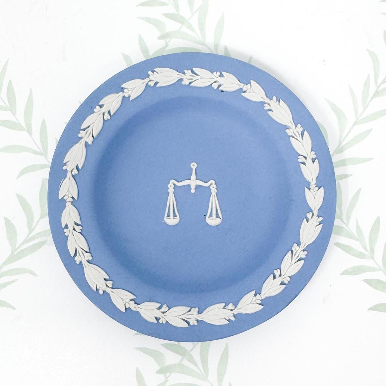 Vintage Wedgwood Jasperware Plate, Libra