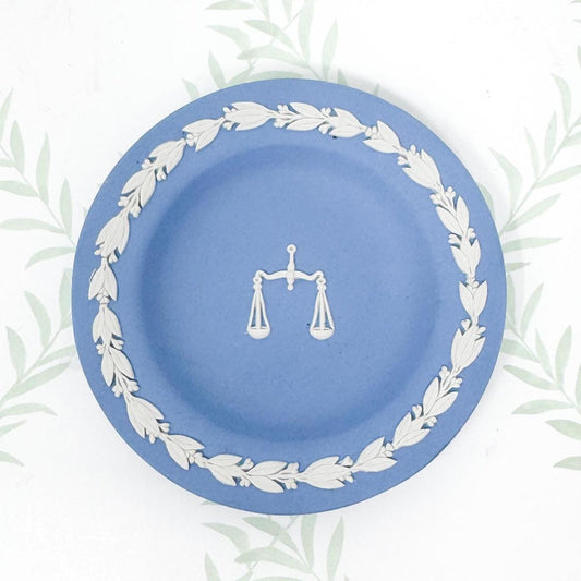 Vintage Wedgwood Jasperware Plate, Libra
