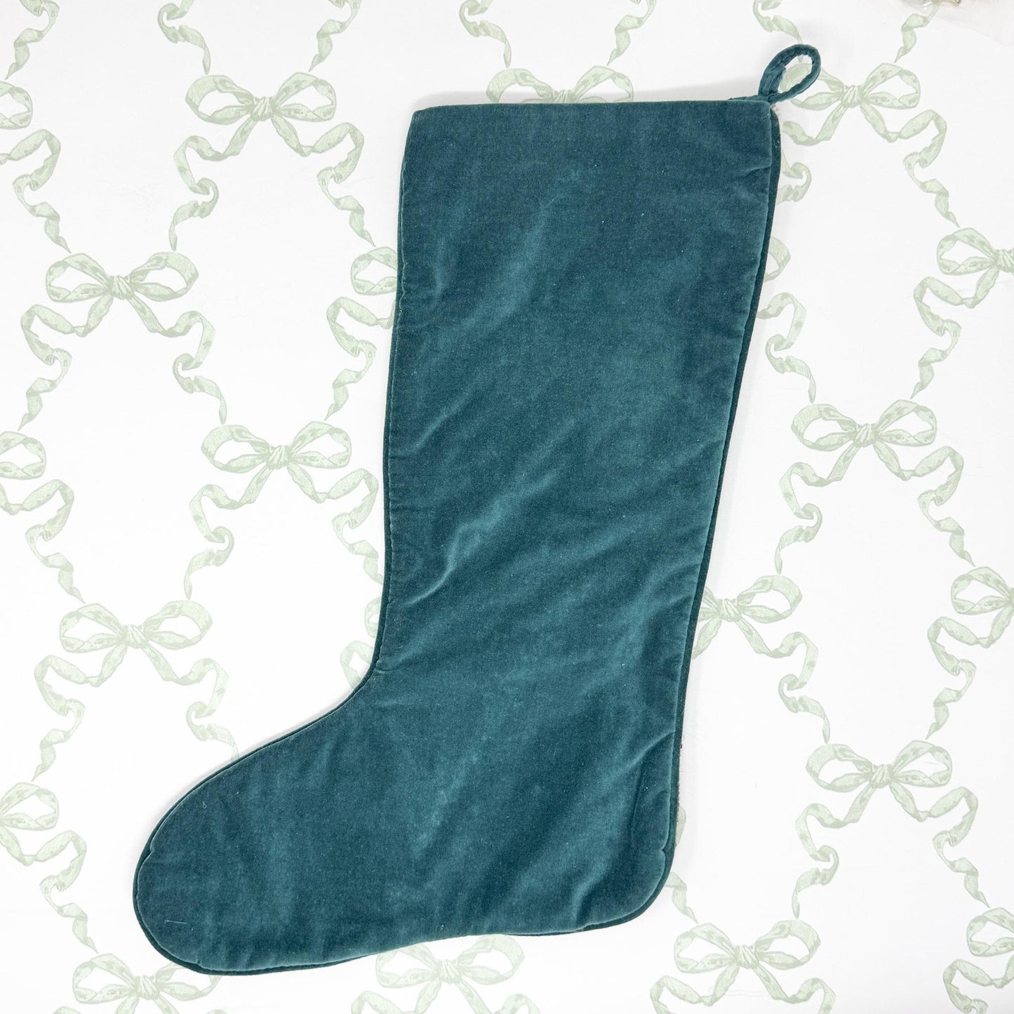 Vintage Needlepoint Dog Christmas Stocking, Dachshund