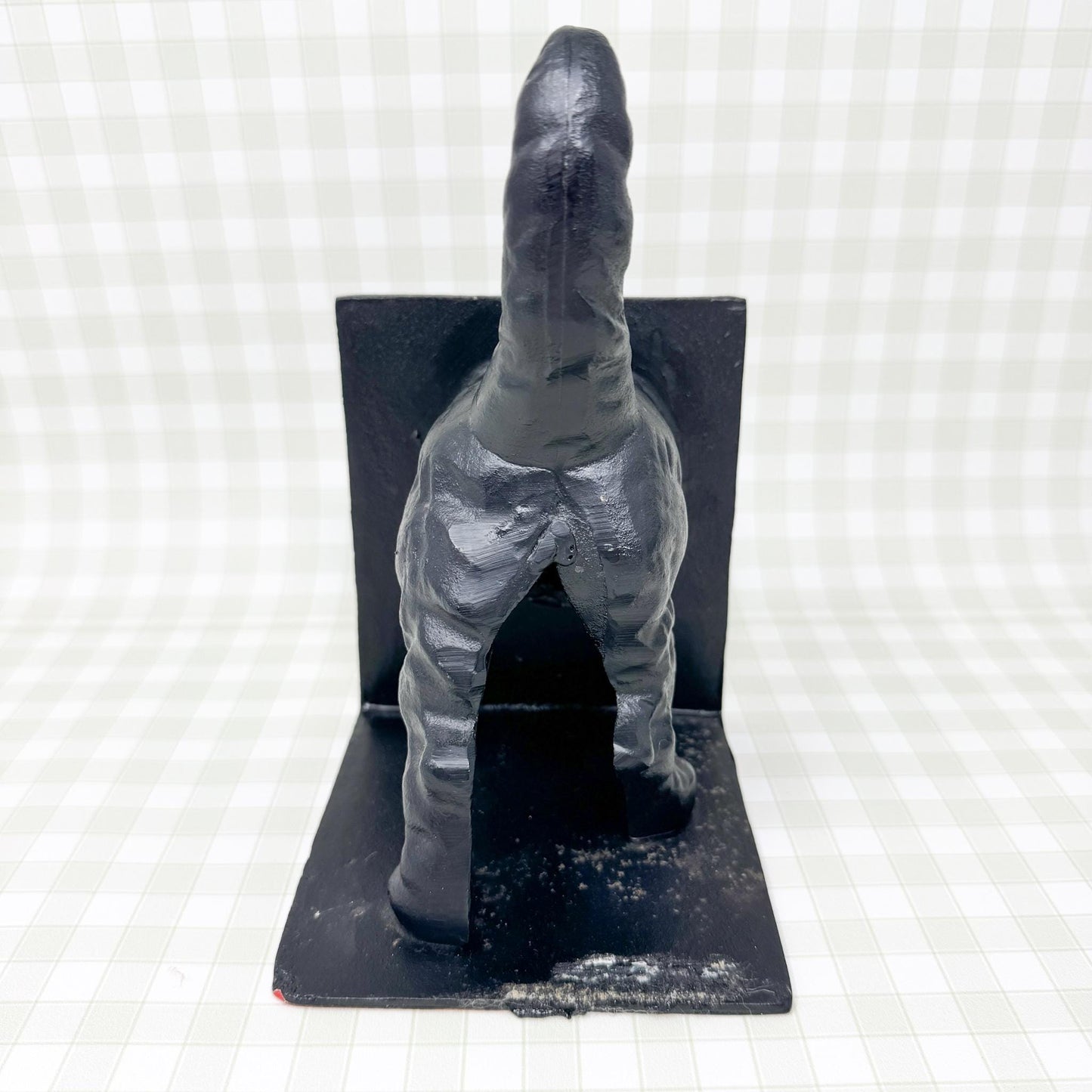 Vintage Cast Iron Dog Bookend