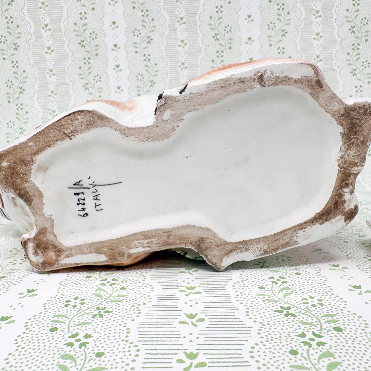 Vintage Italian Majolica Bunny Rabbit Tureen