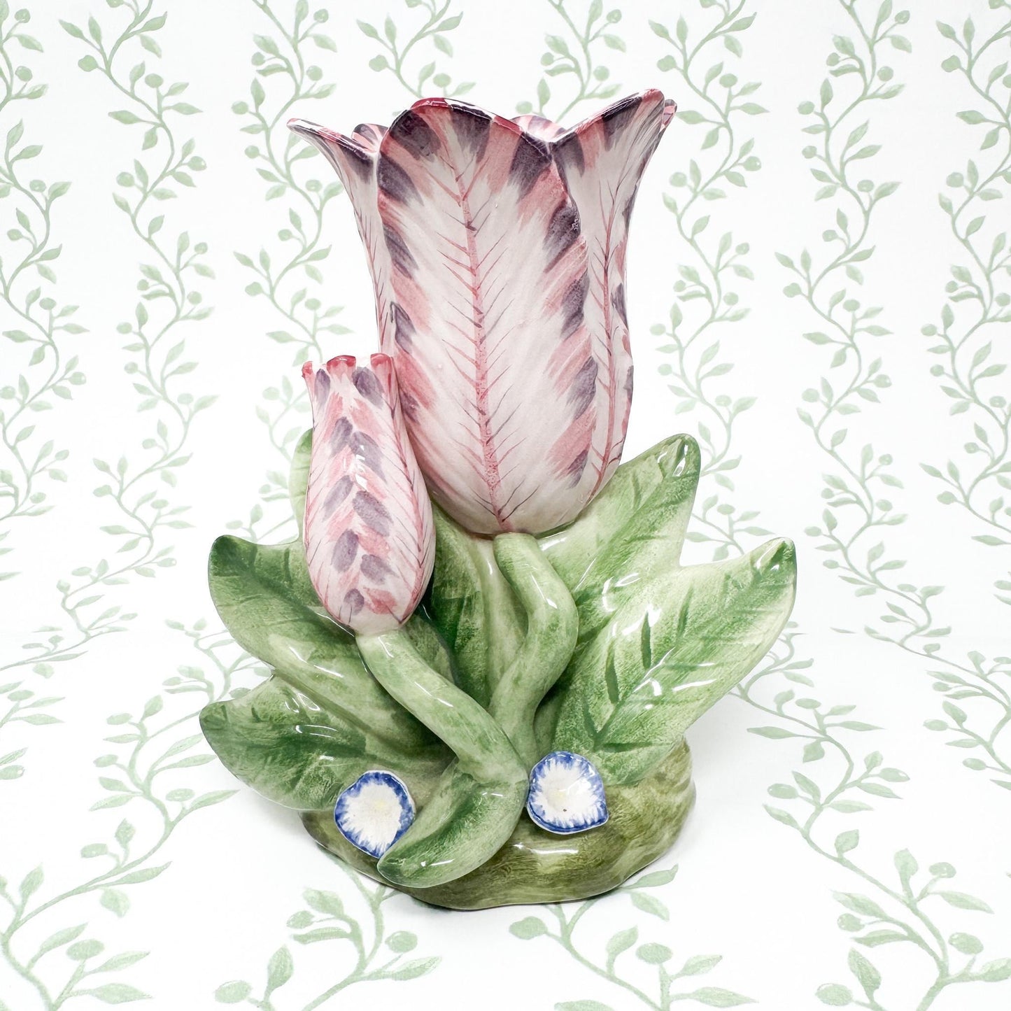 Vintage Fitz and Floyd Tulip Vase, Purple