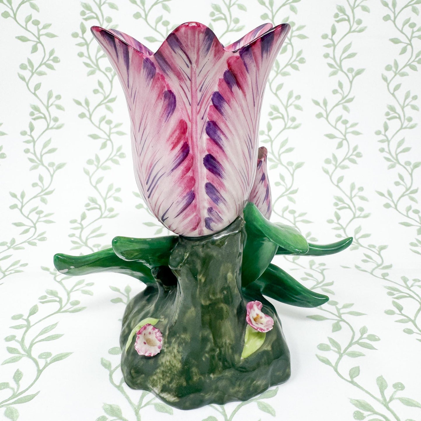 Vintage Mottahedeh Tulip Vase, Purple