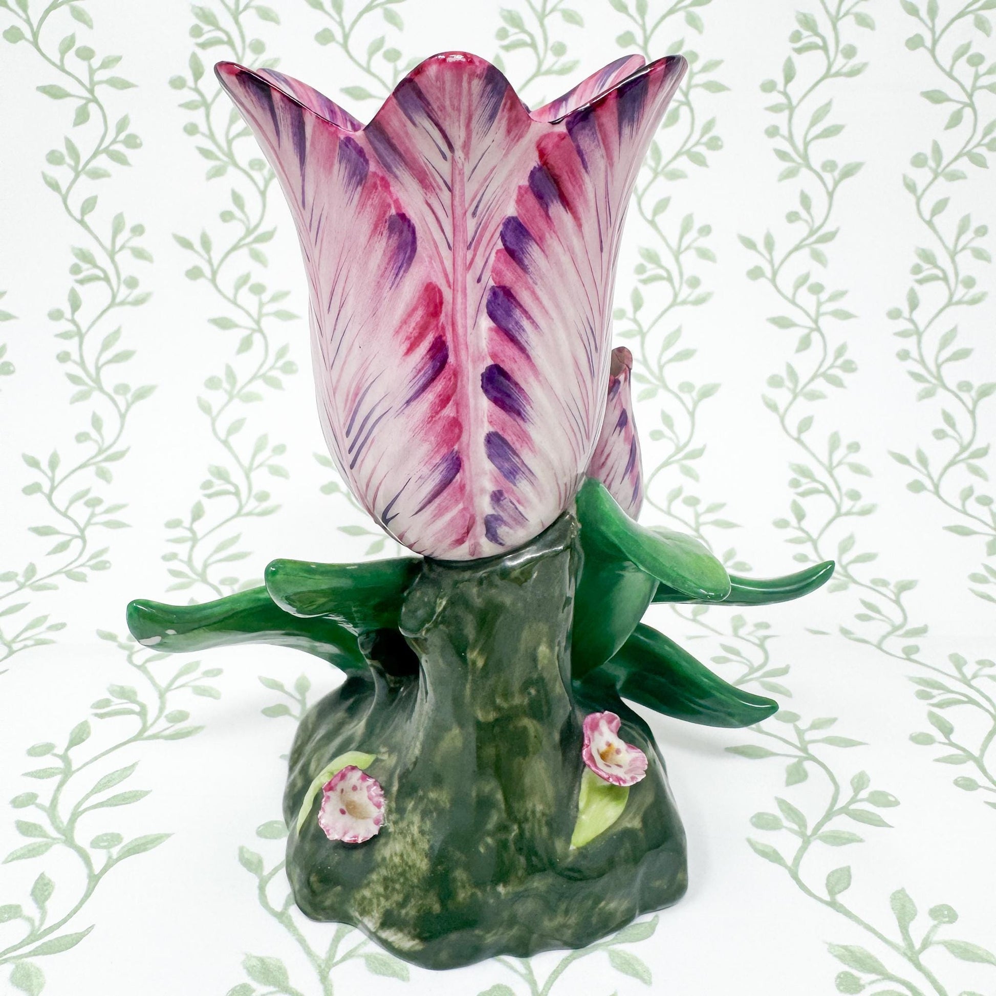 Vintage Mottahedeh Tulip Vase, Purple