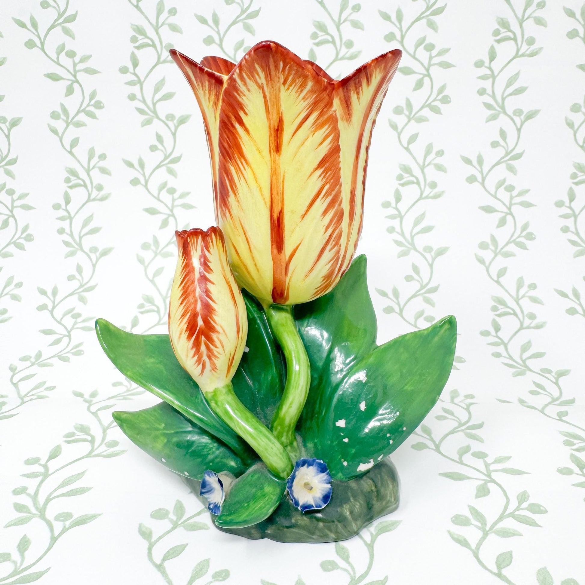 Vintage Mottahedeh Tulip Vase, Yellow #2