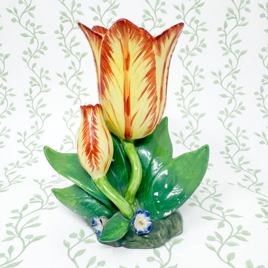 Vintage Mottahedeh Tulip Vase, Yellow #2