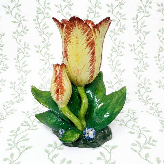 Vintage Mottahedeh Tulip Vase, Yellow #3