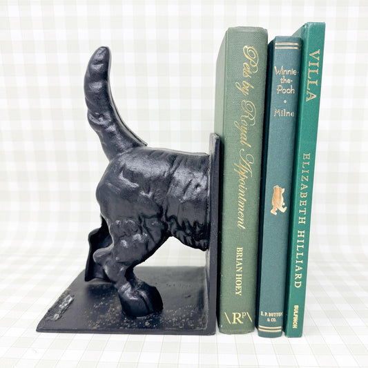 Vintage Cast Iron Dog Bookend