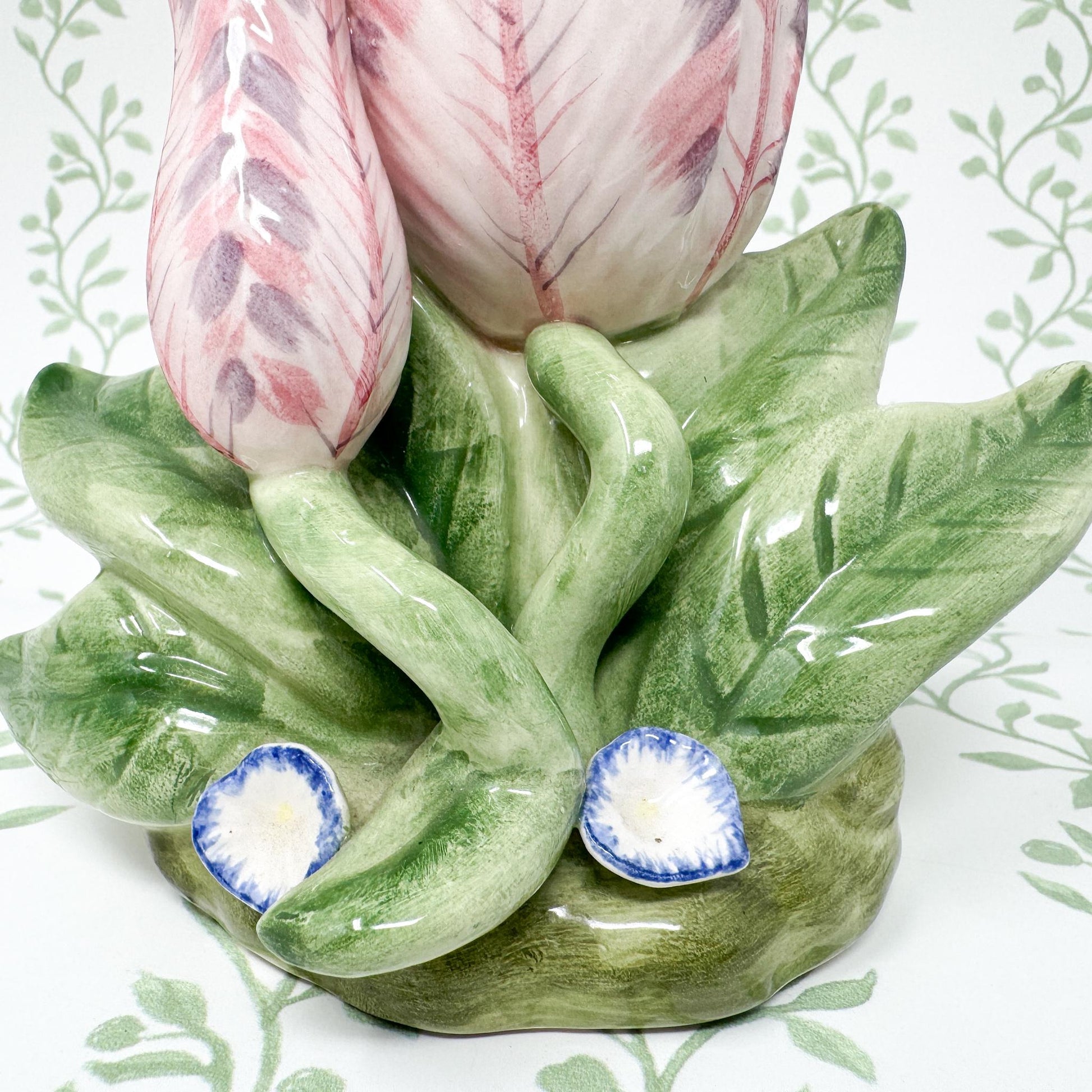 Vintage Fitz and Floyd Tulip Vase, Purple