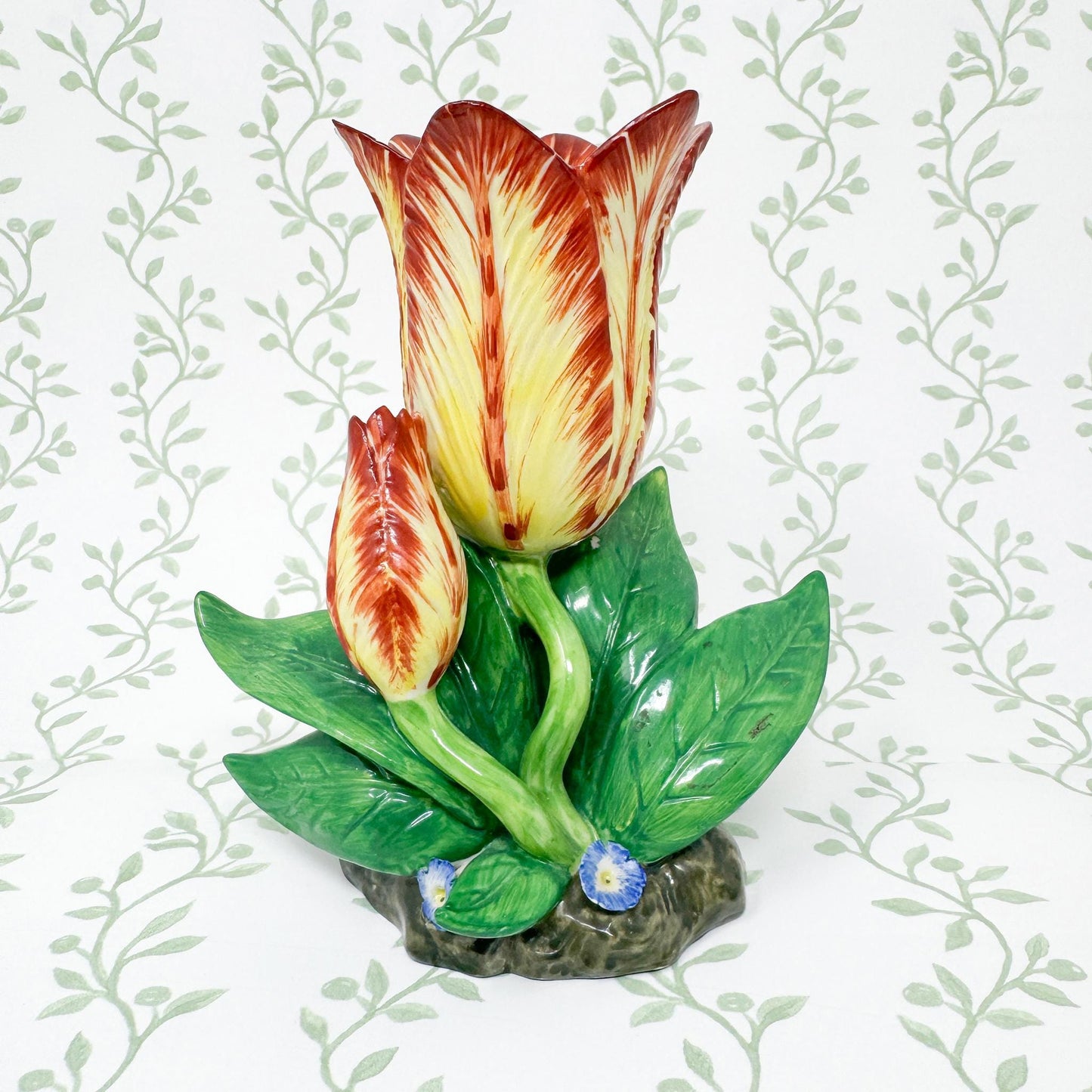Vintage Mottahedeh Tulip Vase, Yellow #1
