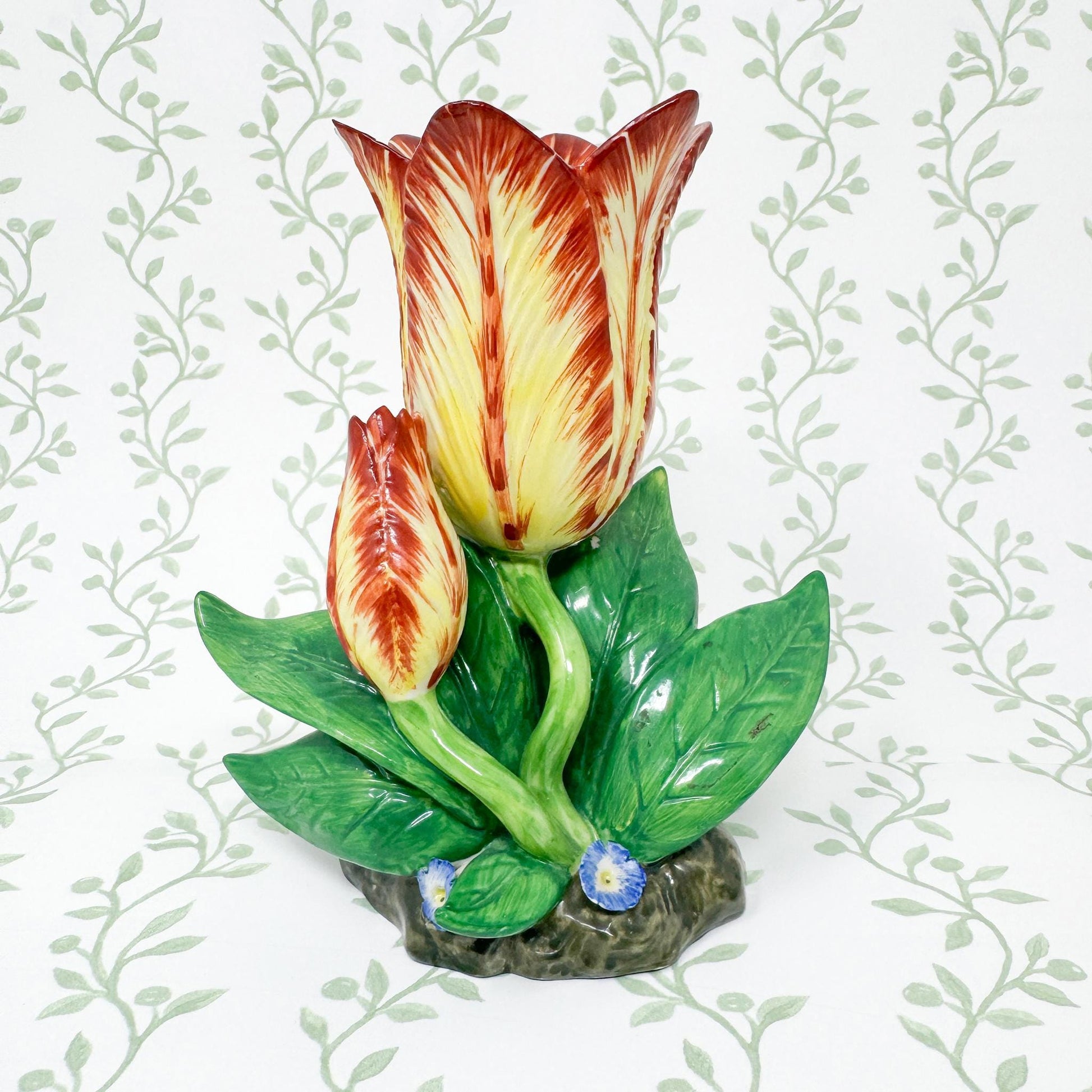 Vintage Mottahedeh Tulip Vase, Yellow #1