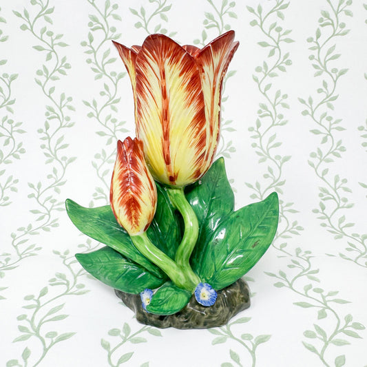 Vintage Mottahedeh Tulip Vase, Yellow #1