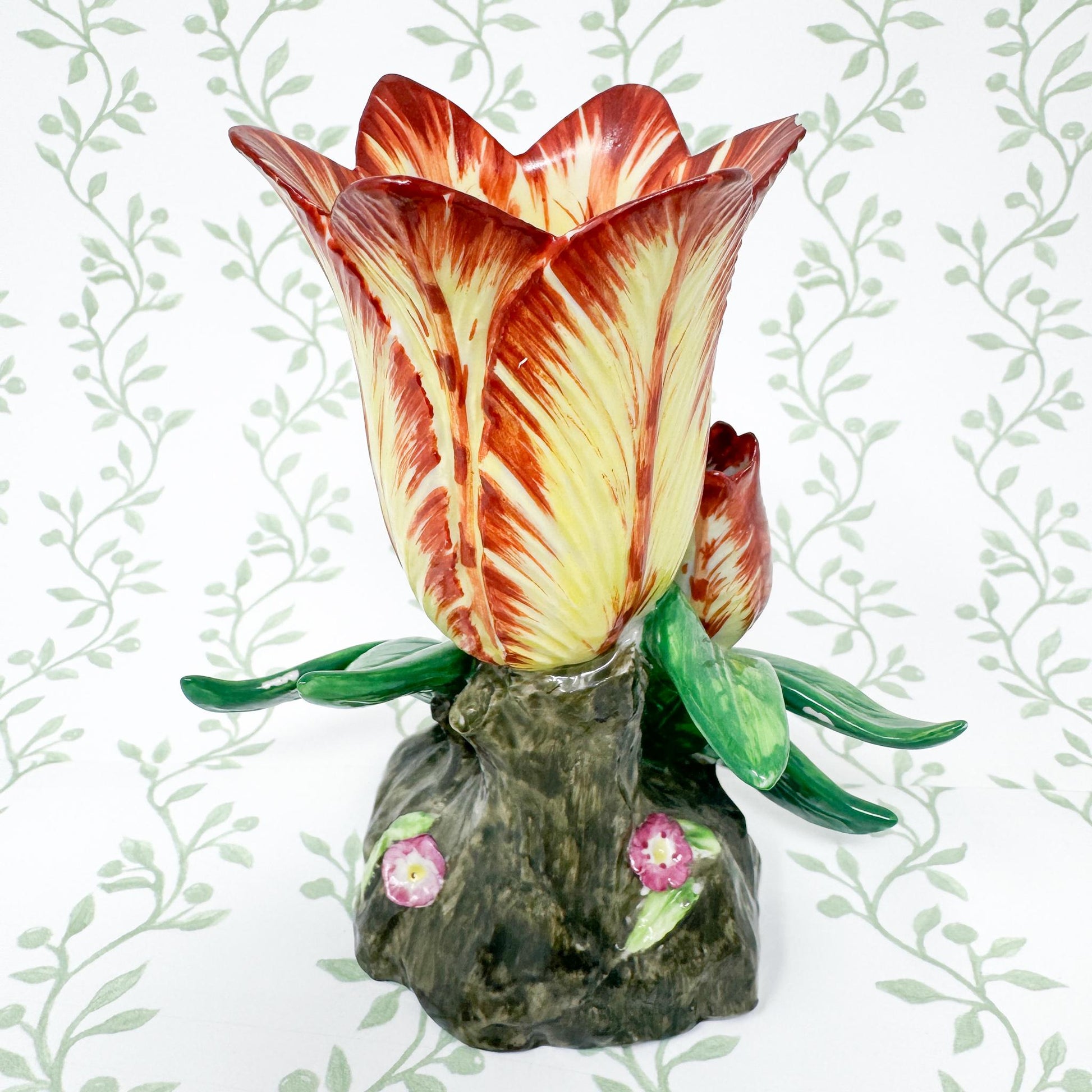 Vintage Mottahedeh Tulip Vase, Yellow #1