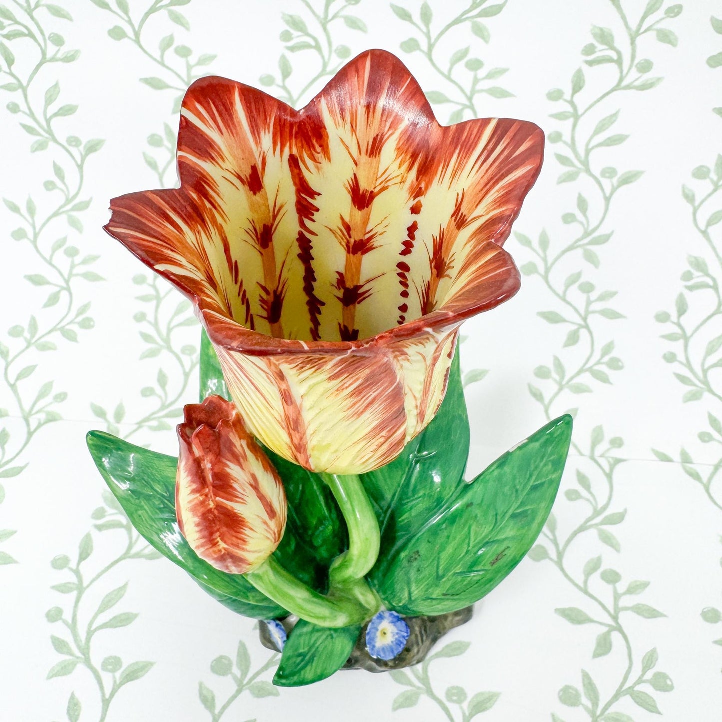 Vintage Mottahedeh Tulip Vase, Yellow #1