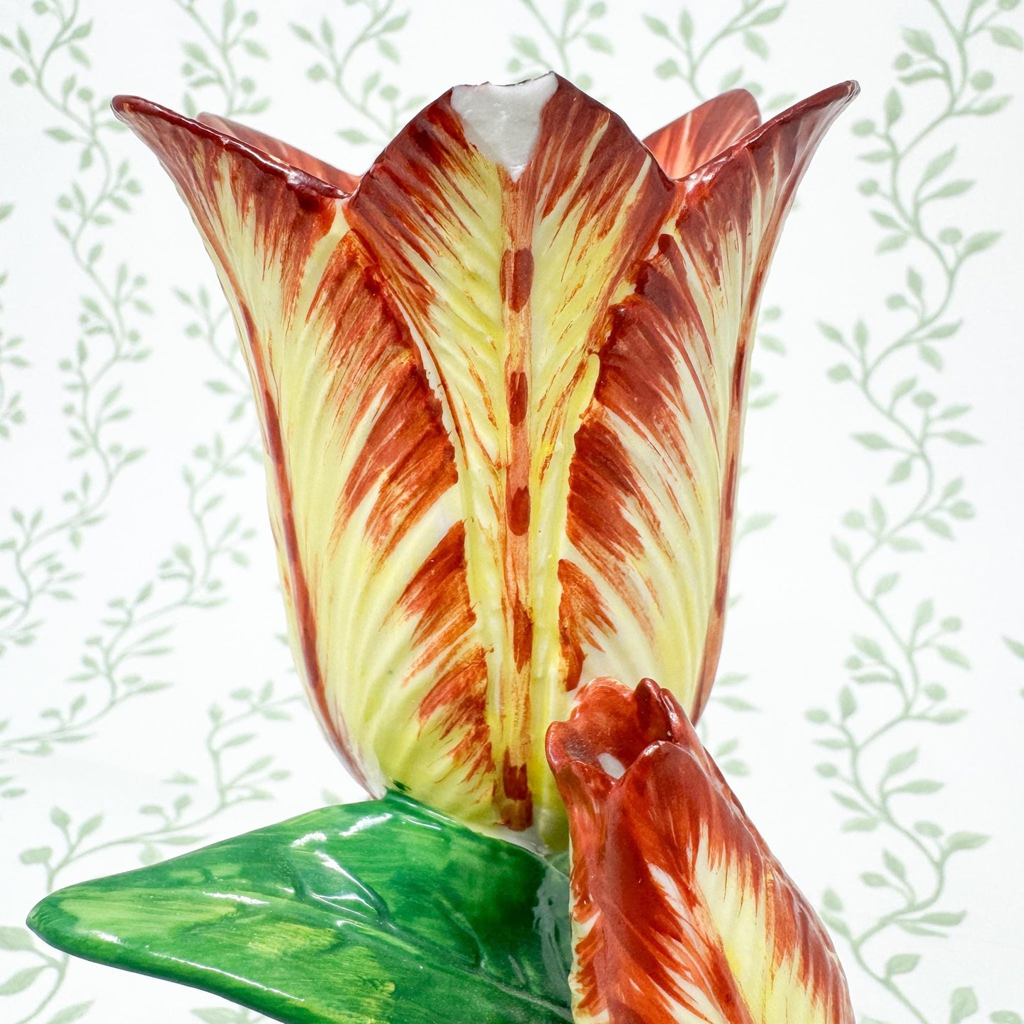 Vintage Mottahedeh Tulip Vase, Yellow #1