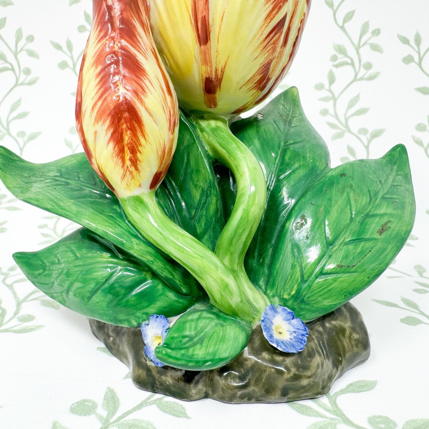 Vintage Mottahedeh Tulip Vase, Yellow #1
