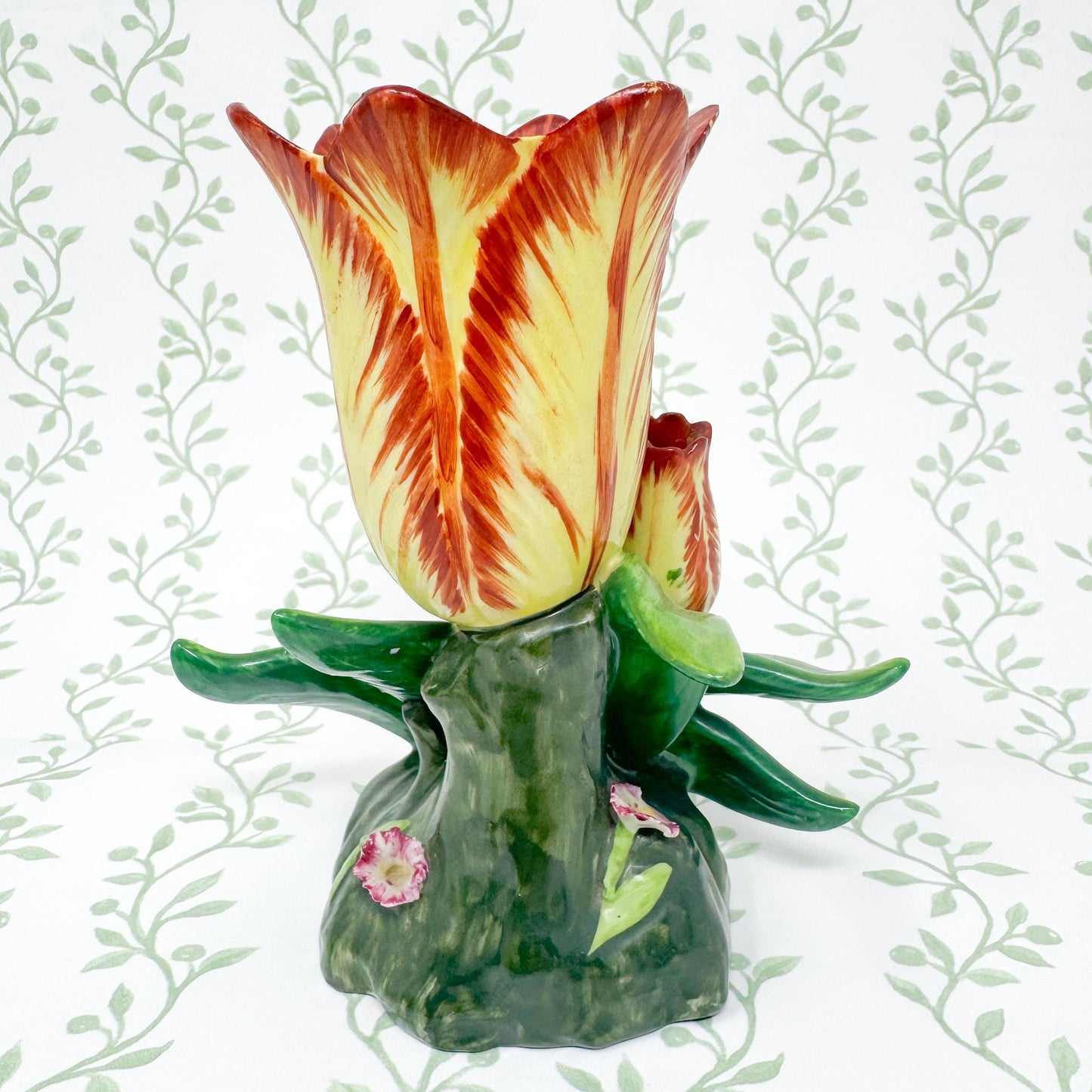 Vintage Mottahedeh Tulip Vase, Yellow #2