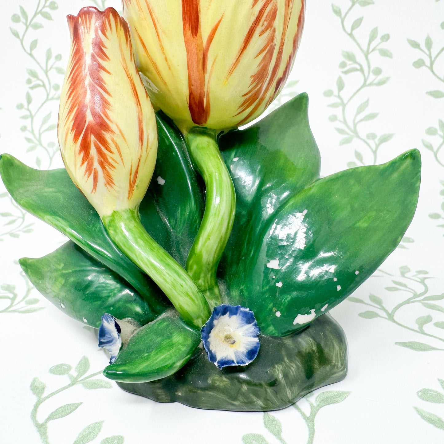 Vintage Mottahedeh Tulip Vase, Yellow #2
