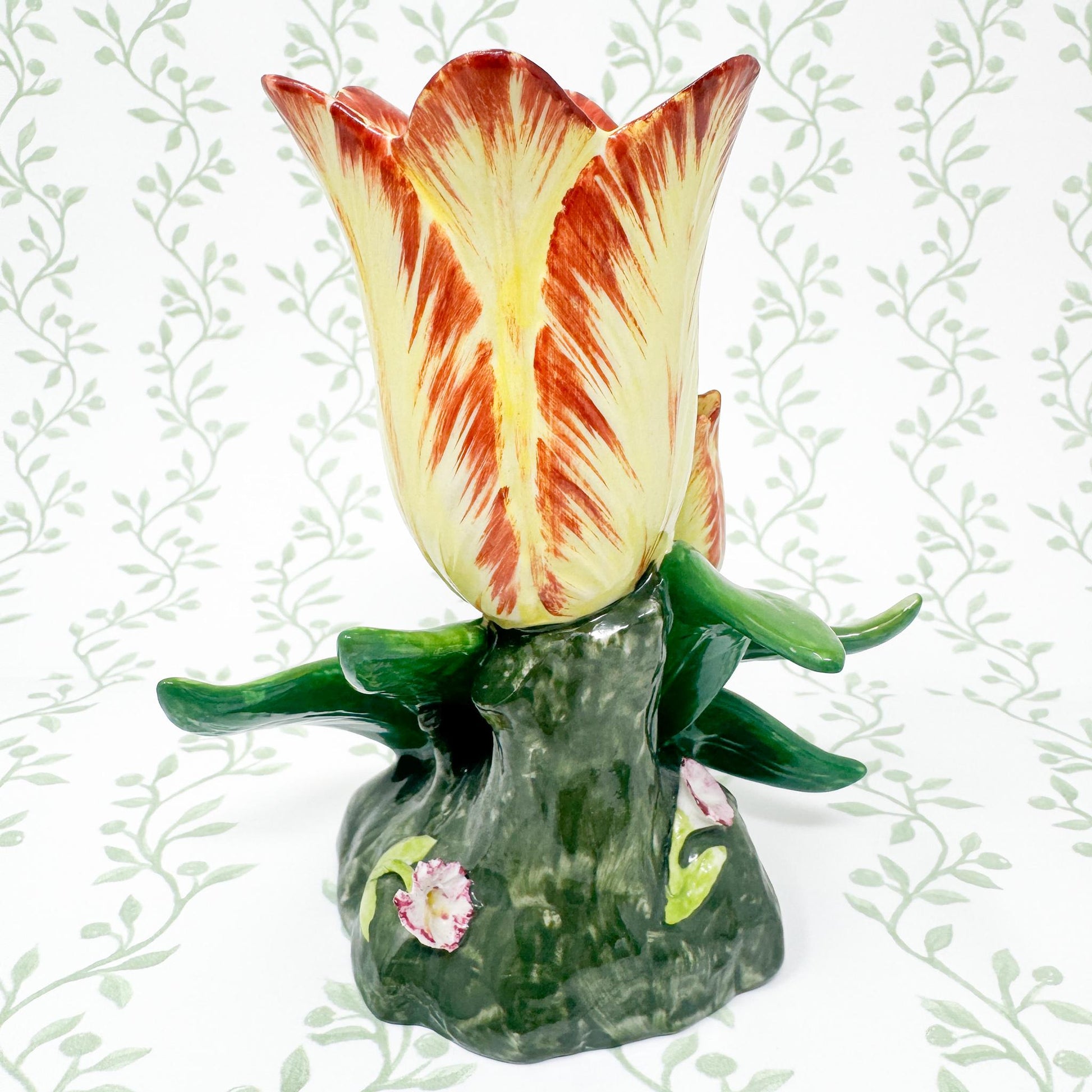 Vintage Mottahedeh Tulip Vase, Yellow #3
