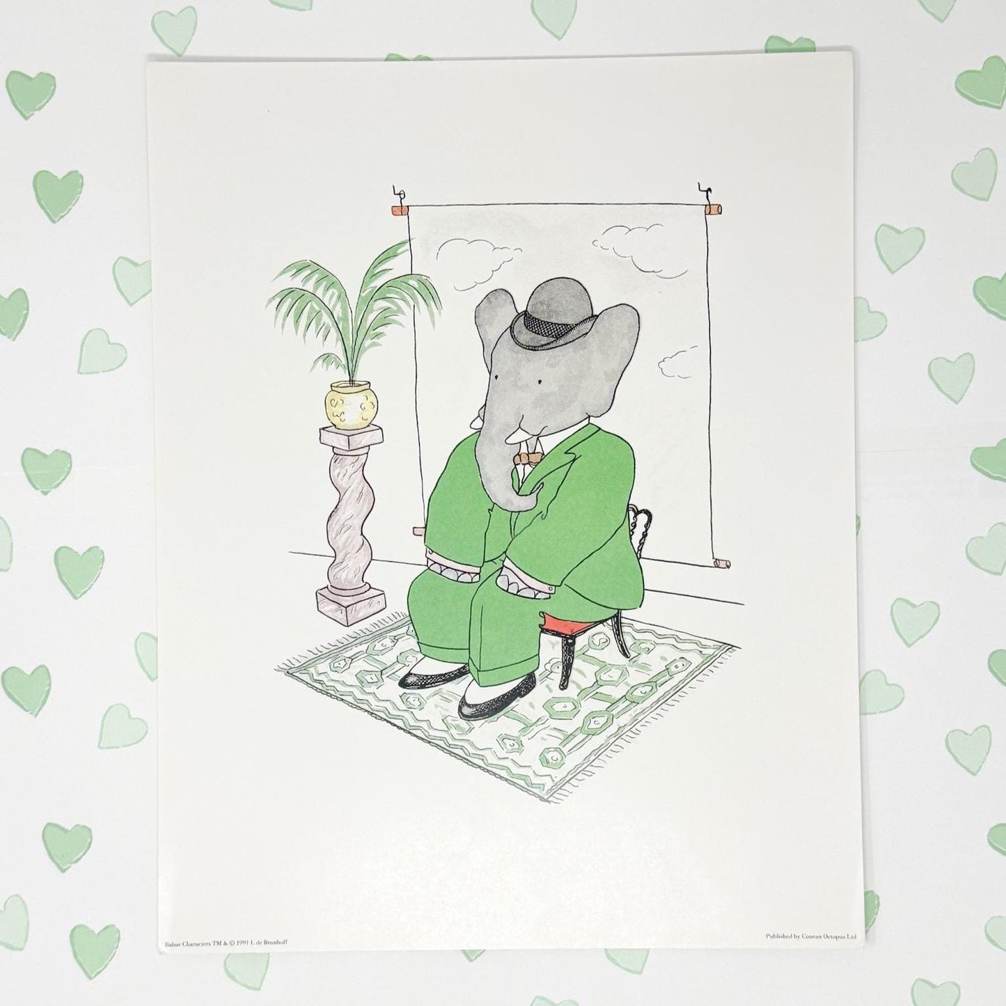 Vintage Babar the Elephant Prints, 11x14", Portrait Sitting