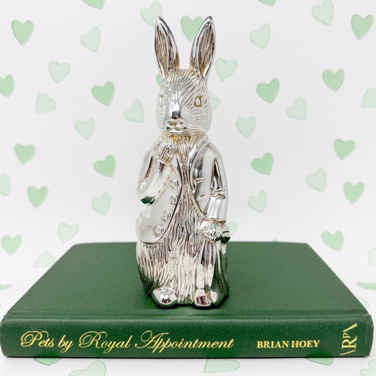 Vintage Godinger Peter Rabbit Silver Piggy Bank