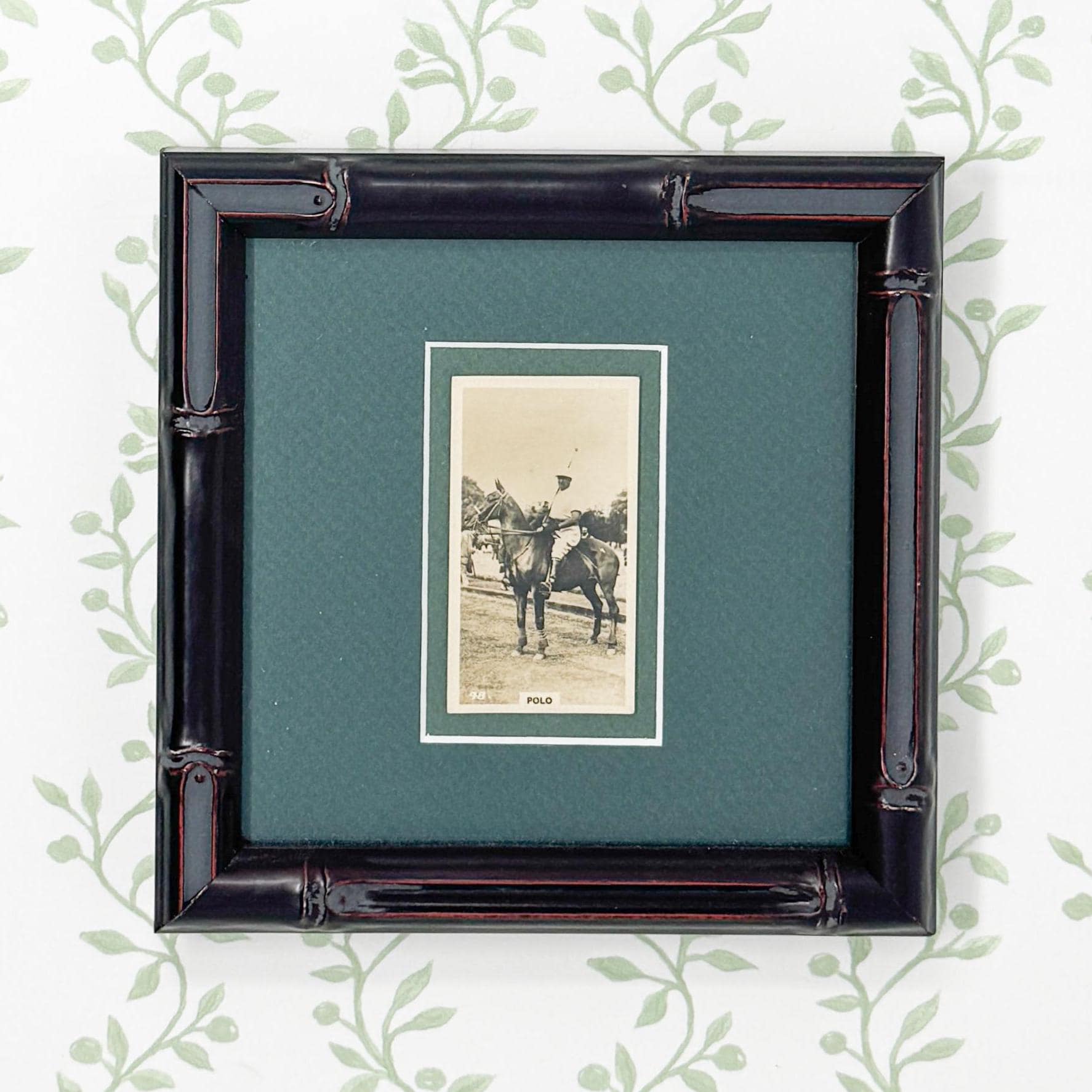 Framed Vintage Cigarette Card, Polo