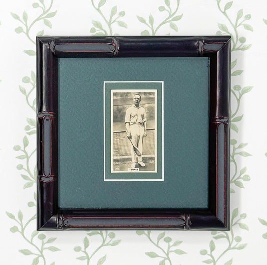 Framed Vintage Cigarette Card, Tennis