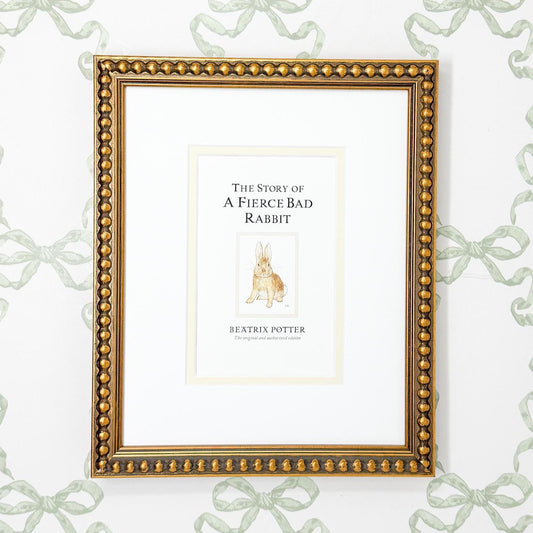 Framed Vintage Beatrix Potter Postcard, A Fierce Bad Rabbit