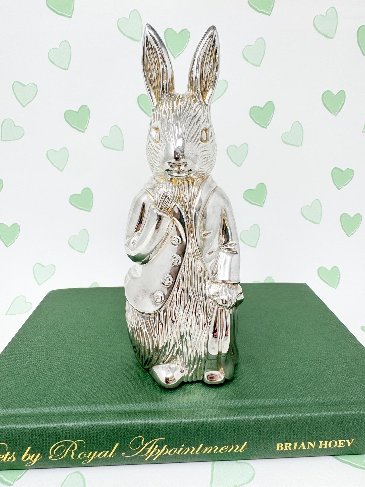 Vintage Godinger Peter Rabbit Silver Piggy Bank