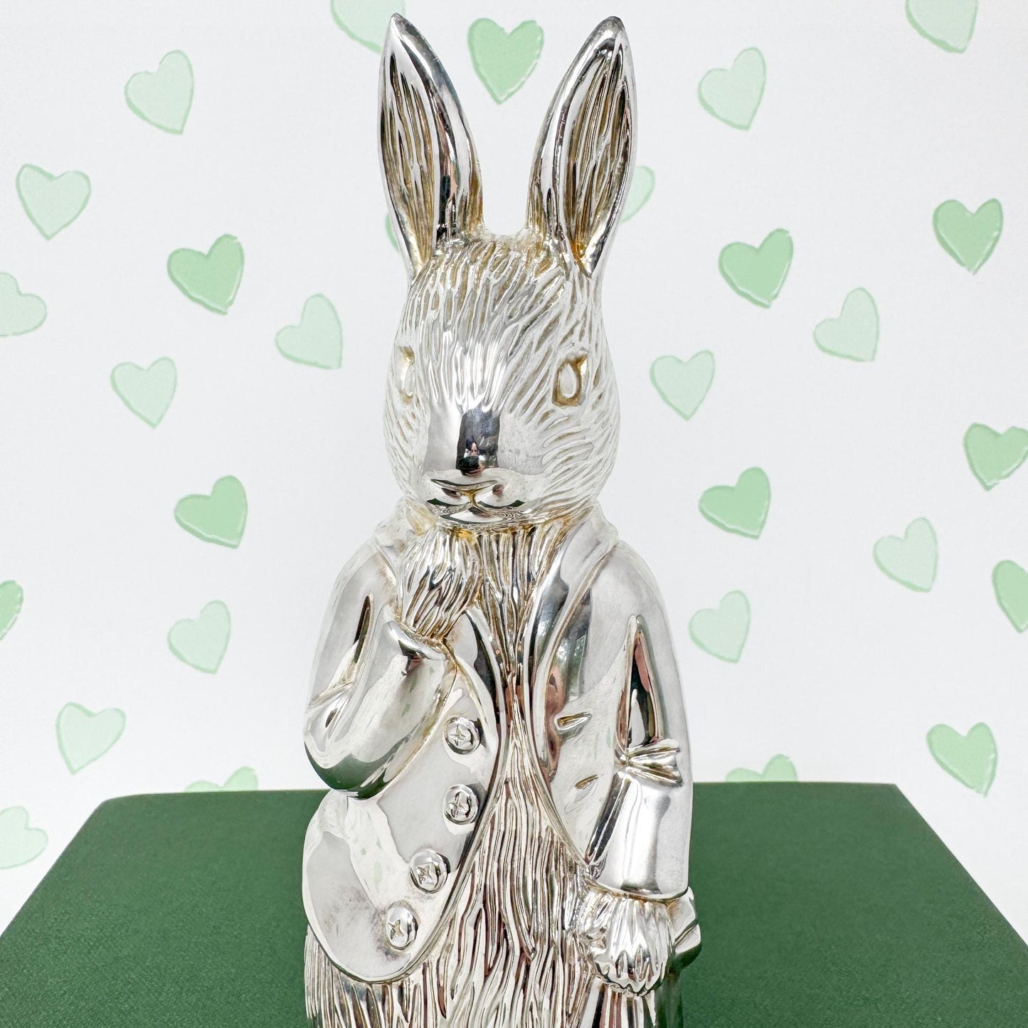 Vintage Godinger Peter Rabbit Silver Piggy Bank