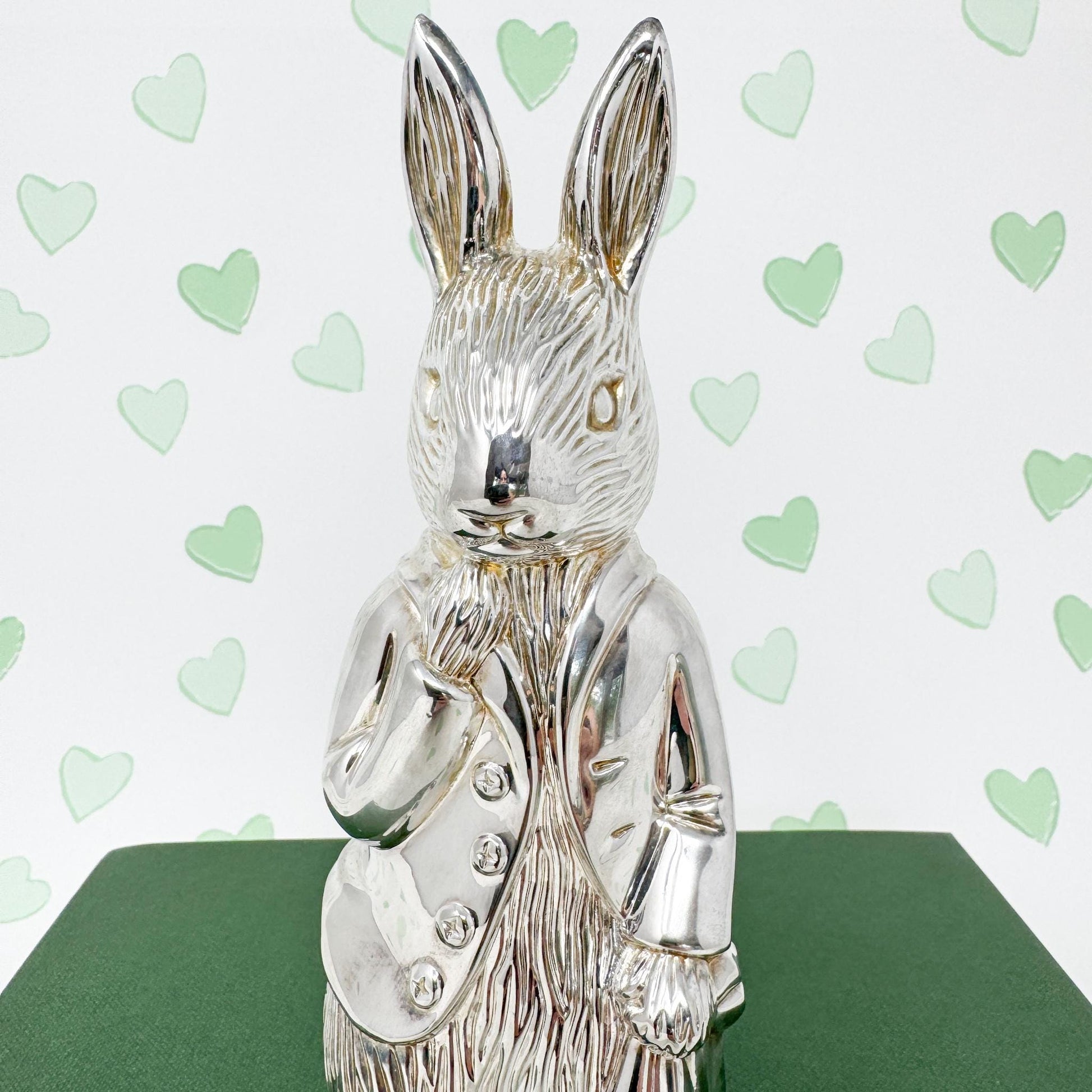 Vintage Godinger Peter Rabbit Silver Piggy Bank