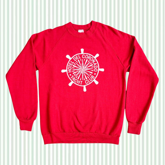 Vintage Hotel Del Coronado Yacht Club Crewneck Sweatshirt