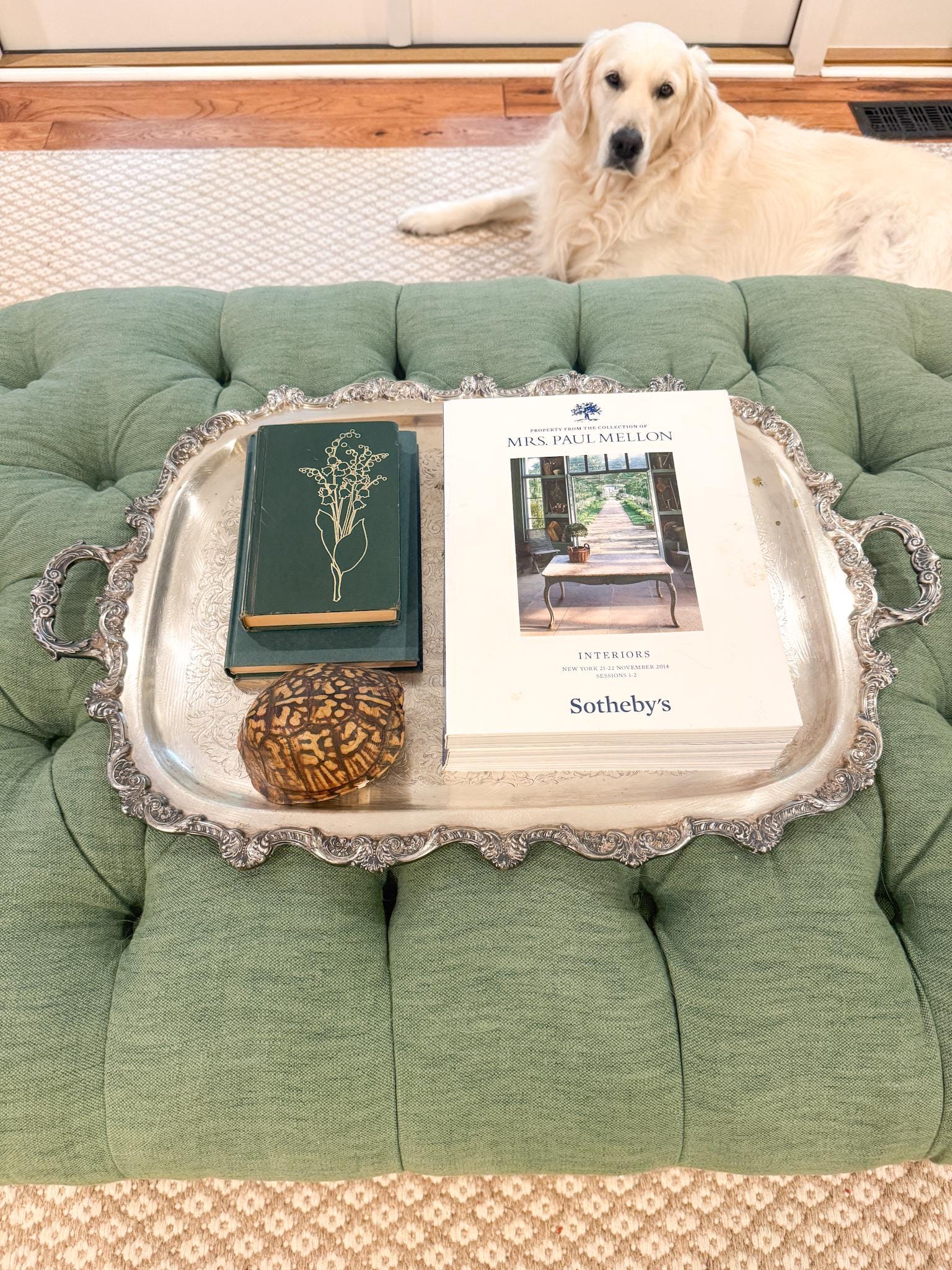 Vintage Silverplate Footed Butler's Tray, 27"