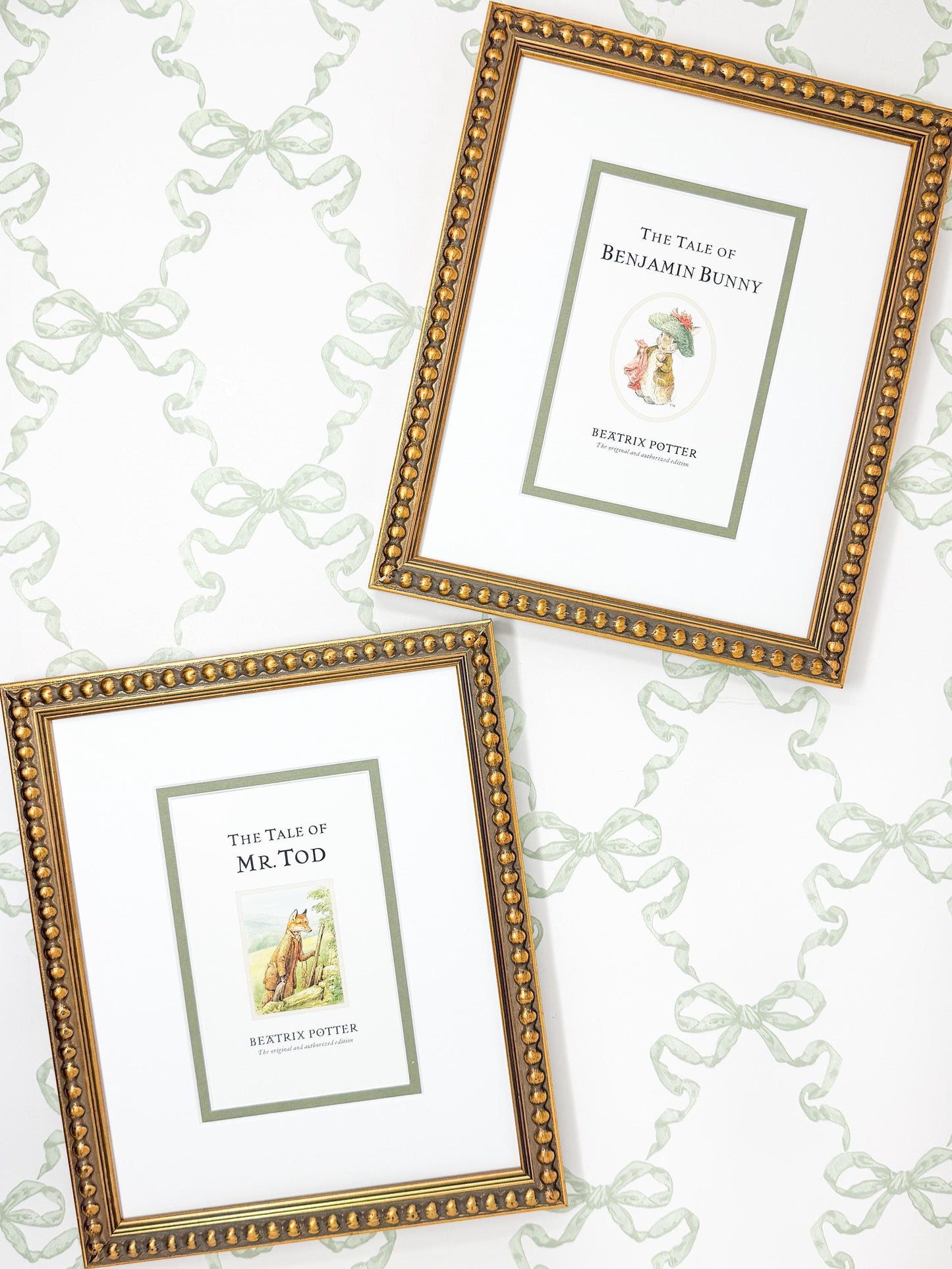 Framed Vintage Beatrix Potter Postcard, The Tale of Mr. Tod