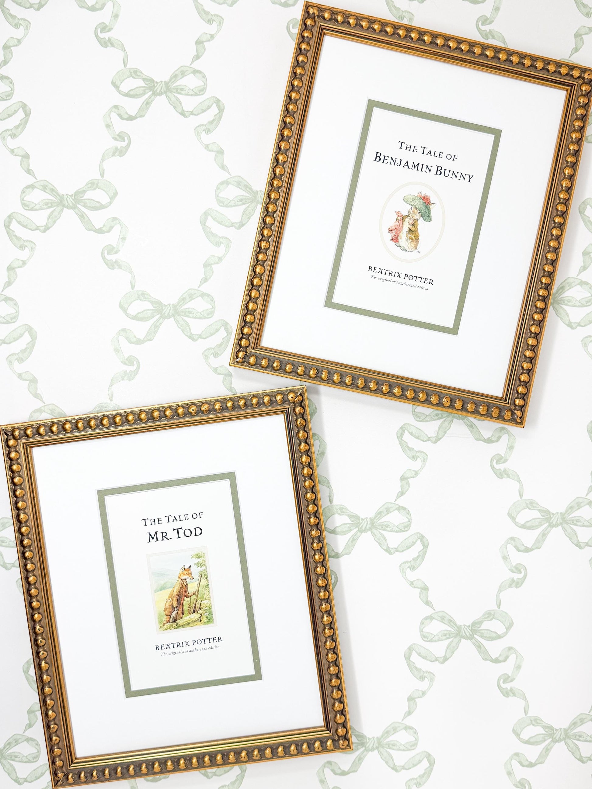 Framed Vintage Beatrix Potter Postcard, The Tale of Mr. Tod