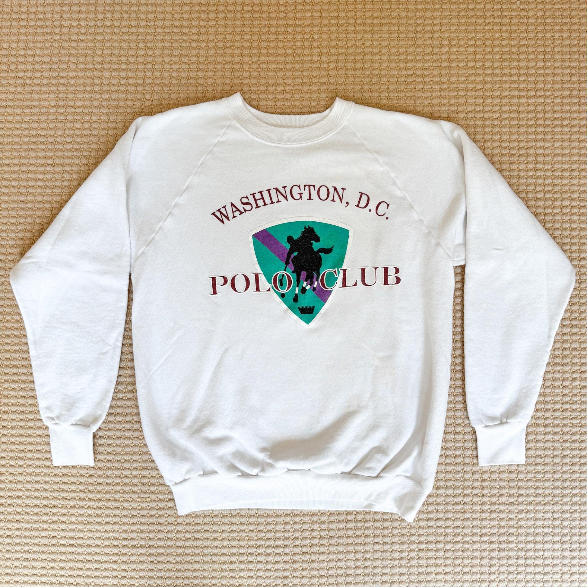 Vintage Washington DC Polo Club Crewneck Sweatshirt