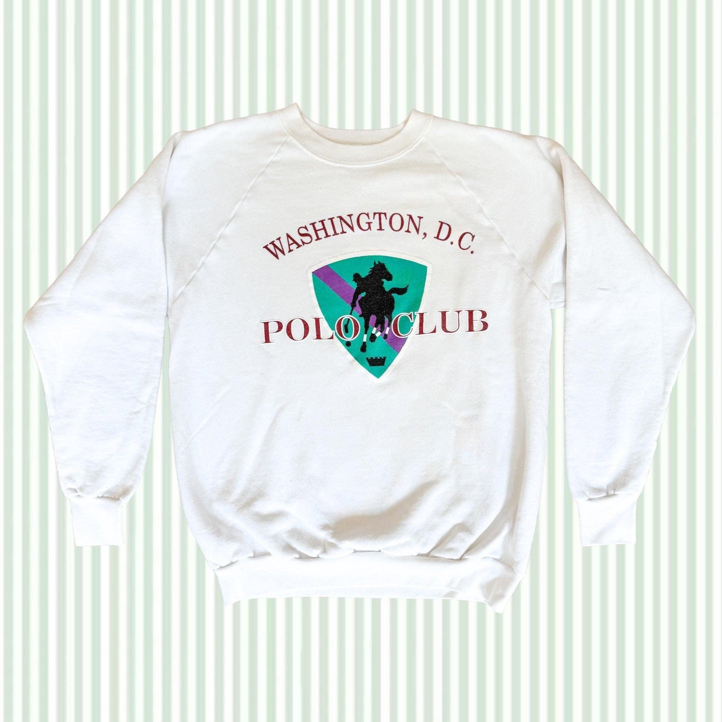 Vintage Washington DC Polo Club Crewneck Sweatshirt