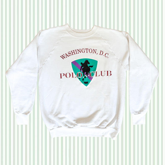 Vintage Washington DC Polo Club Crewneck Sweatshirt