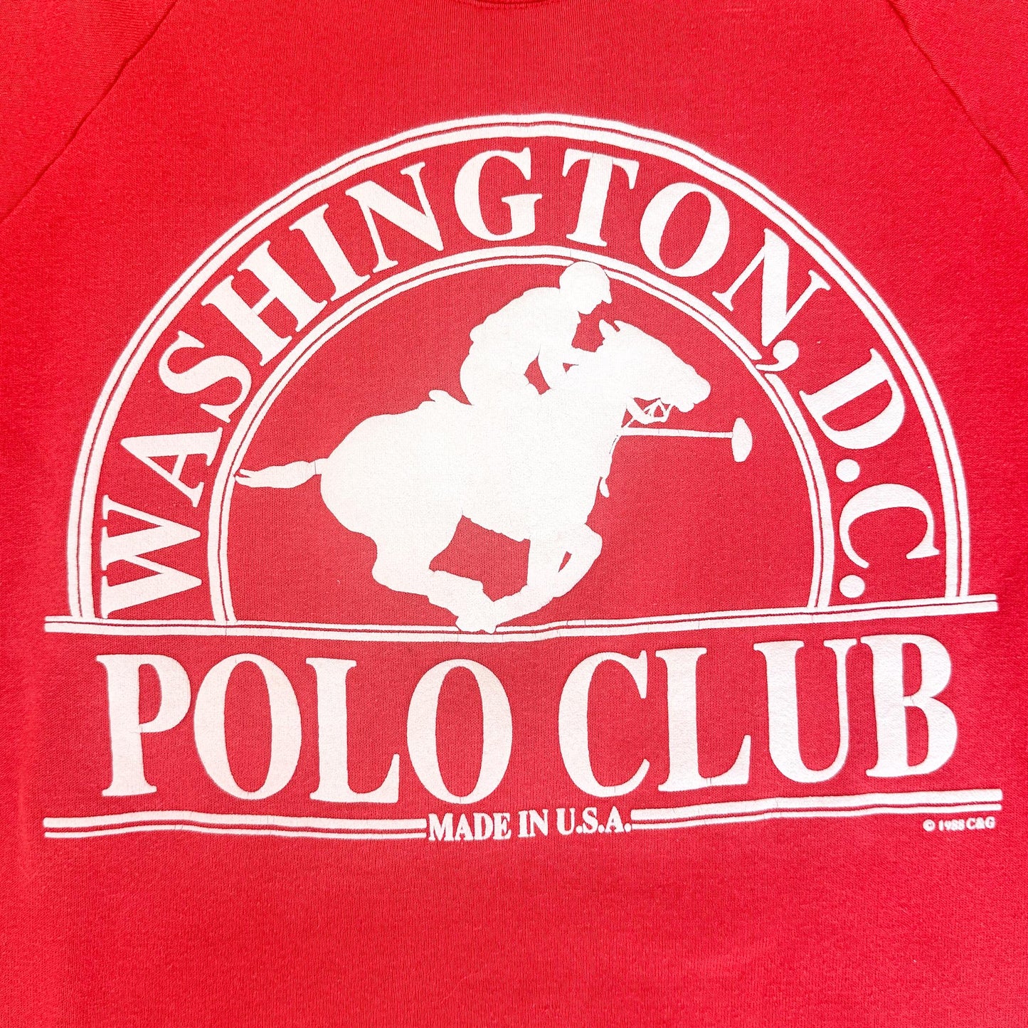 Vintage Washington DC Polo Club Crewneck Sweatshirt