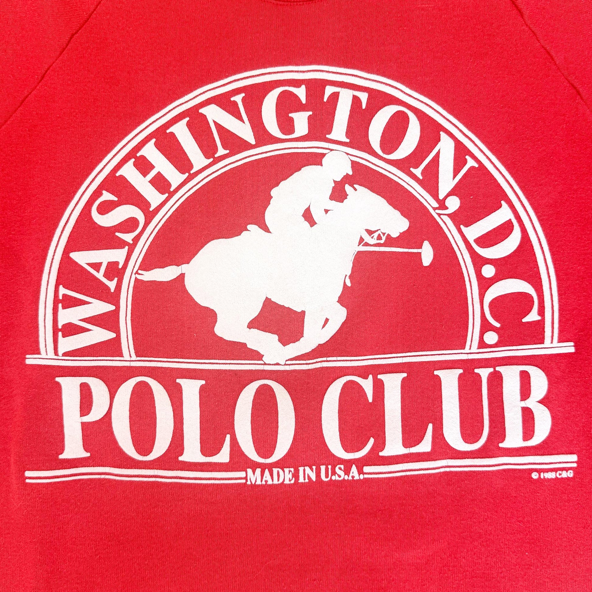 Vintage Washington DC Polo Club Crewneck Sweatshirt