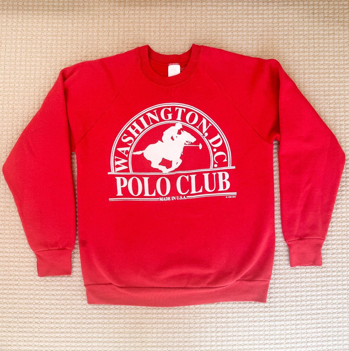 Vintage Washington DC Polo Club Crewneck Sweatshirt