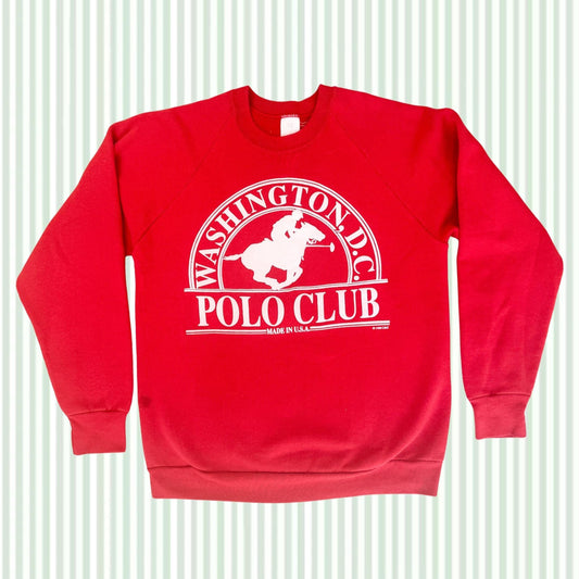 Vintage Washington DC Polo Club Crewneck Sweatshirt