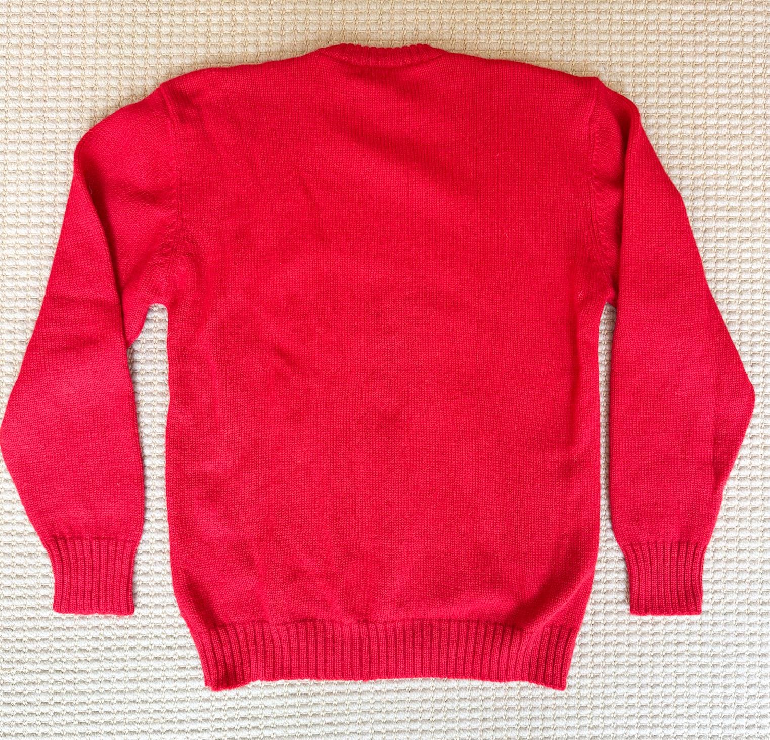Vintage Deans Of Scotland 100% Wool Golf Sweater