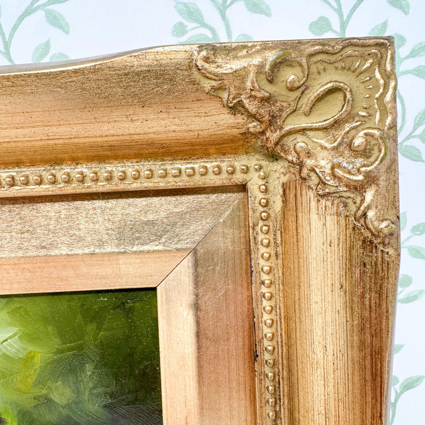 Vintage Framed Kittens Oil Painting by Robert Grace